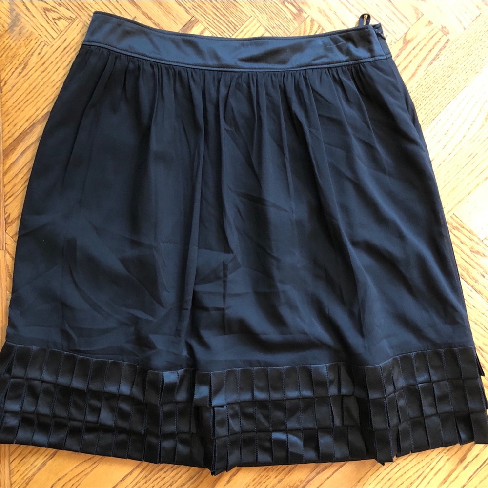 Burberry London black skirt with pleats at bottom